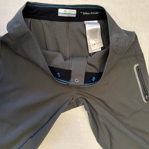 Columbia Omni Shield advanced repellency grey crop pants Sz-6. H14 - Picture 4 of 9